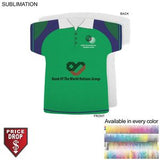 Golf Shirt Shape Microfiber Dri-Lite Terry Keepsake Towel, 18x17, Sublimated Front Side