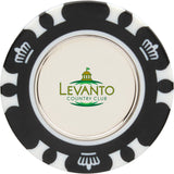 Recycled Poker Chip w/ Metal Ballmarker