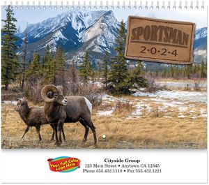 Full Colour Sportsman Spiral Wall Calendar