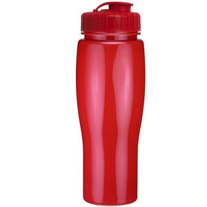 24 Oz. Contour Bottle w/ Flip Top Lid - Solid Colors