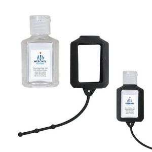30 Ml. (1 Fl. Oz.) Hand Sanitizer With Silicone Holder