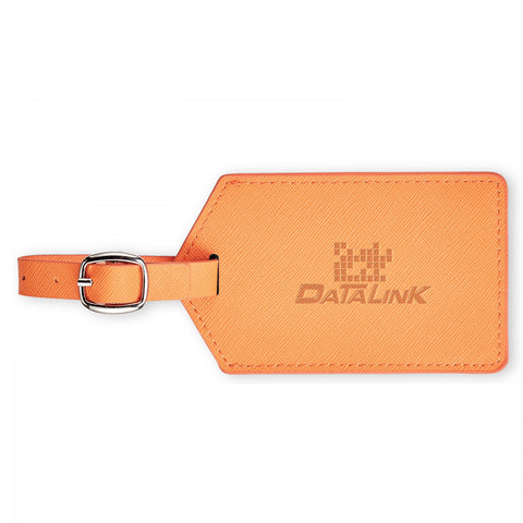Toscano Genuine Leather Luggage Tag