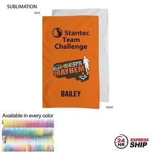 24 Hr Express Ship - Team Towel in Plush and Soft Velour Terry Cotton Blend, 15x25, Sublimated