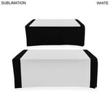 24 Hr Express Ship - Sublimated Wider Table Runner, 60x60, Covers Front and Top of the table