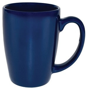 Houston 16oz gloss blue ceramic mug - Etched
