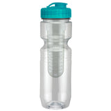 Clear/Translucent Aqua Blue Lid