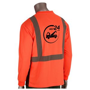 Orange/Black/Silver Logo Back View