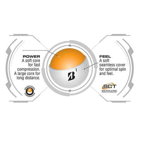 Bridgestone E 6 Soft Golf Balls - 12 Pack