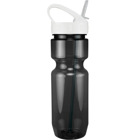 22 Oz. Translucent Bike Bottle w/ Sport Sip Lid and Straw