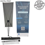 Tripod Banner with Graphics, and Bag. NO SETUP CHARGE (26"x64")