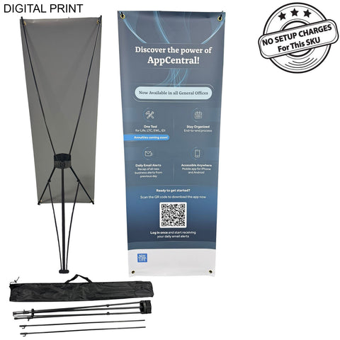Tripod Banner with Graphics, and Bag. NO SETUP CHARGE (26