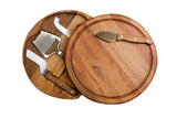 Toscana Acacia Circo Cheese Cutting Board & Tools Set