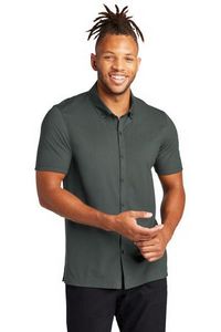MERCER+METTLE™ Stretch Pique Full-Button Polo