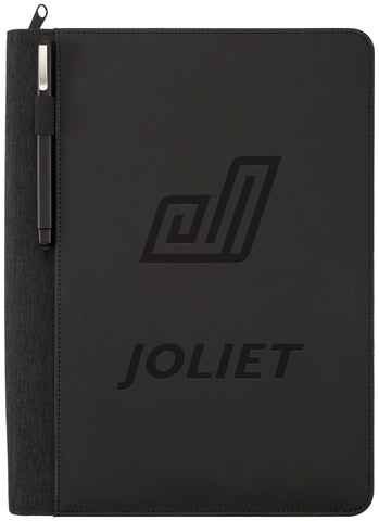 Vienna Heathered Zippered Padfolio with FSC® Mix Paper