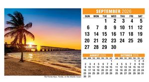 Galleria Sun, Sand & Surf Desk Tent Calendar
