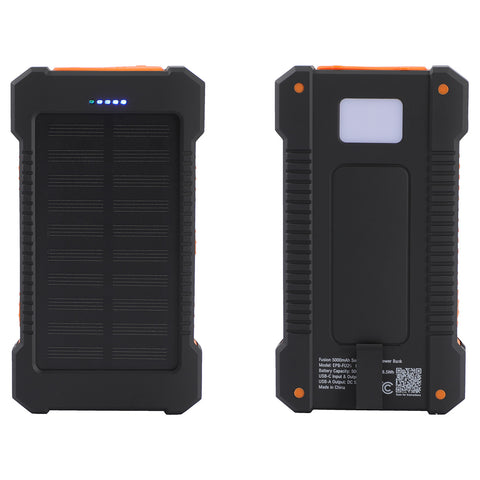 Fusion 5000mAh Solar-Charging Power Bank