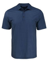 Cutter & Buck Pike Eco Shadow Check Print Recycled Mens Big & Tall Polo