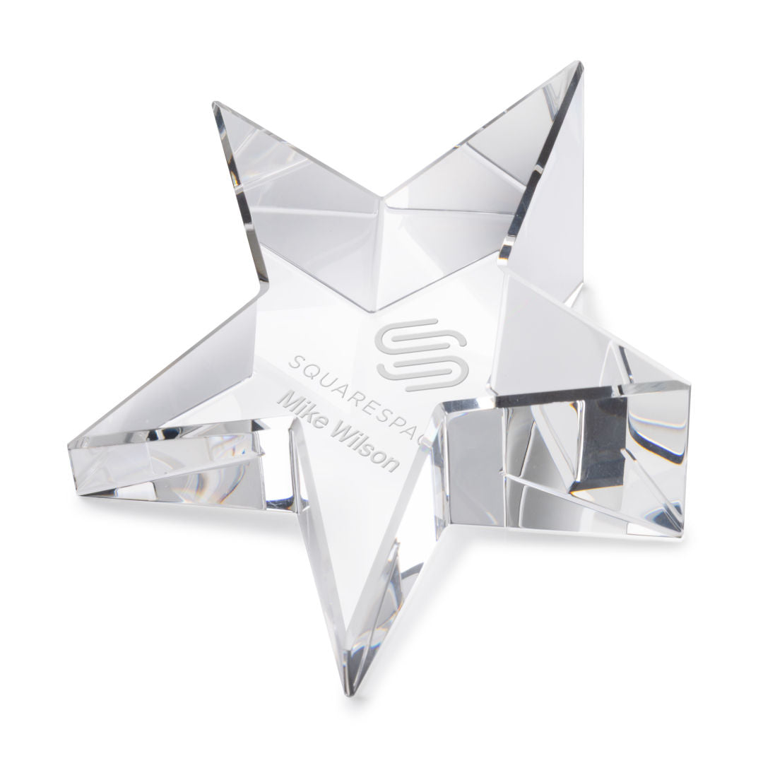 Slanted Star Paperweight