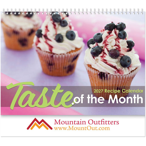 Full Colour Taste Of The Month Spiral Wall Calndar
