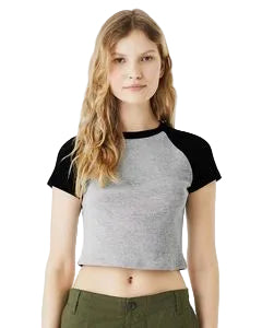Bella+Canvas® Women's Micro Rib Raglan Baby Tee