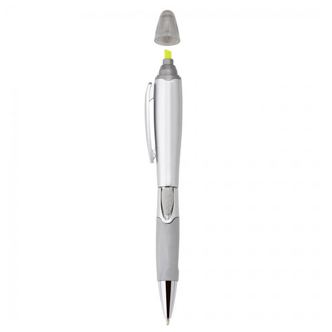 Silver Blossom Ballpoint Penhighlighter