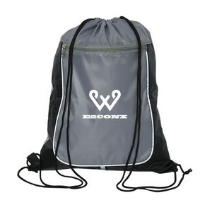 Lonsdale Drawstring Reflective Cinch Backpack