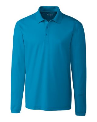 Clique Spin Eco Performance Pique Long Sleeve Mens Polo