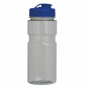 20 Oz. Translucent Recreation Bottle w/ Flip Top Lid