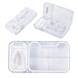 Cache 4-Compartment Pill Box with Tablet Cutter