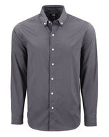 Cutter & Buck Skyline Eco Recycled Gingham Mens Long Sleeve Dress Shirt