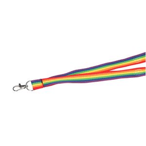 Recycled Polyester Rainbow Lanyard