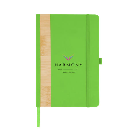 Recycled Pu And Bamboo Accent Journal