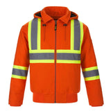 International Adult Cotton Canvas Hi-Vis Bomber w/Detachable Hood