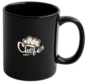 Premium Stock 11oz black mug - Etched