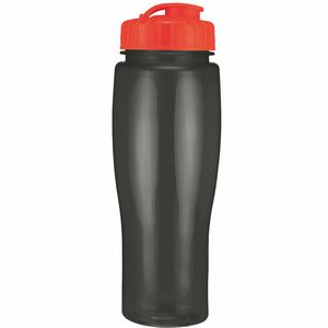 24 Oz. Contour Translucent Bottle w/ Flip Top Lid