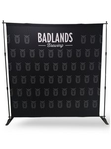 000564 8' Exhibitor Expanding Display Kit, Media Wall, Backdrop, with Full Color Graphics, NO SETUP CHARGE