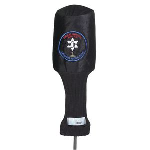 Barrel style Plush Black Golf Head Cover