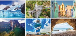 Latin America Spiral Wall Calendar