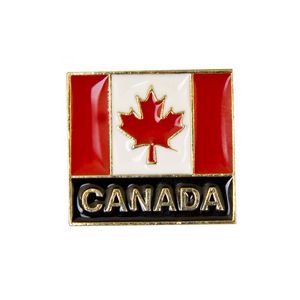 Canada Block Flag Stock Design Lapel Pin
