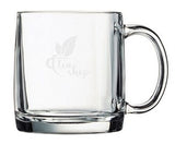 Nordic 13oz mug clear glass - Etched
