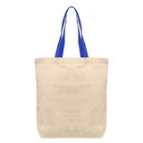 Tonga - 5 oz. Natural Cotton Tote w/ Color Straps - Heat Transfer