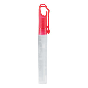 "SprayClip" 10 ml. Antibacterial Hand Sanitizer Spray Pump Bottle with Carabiner Clip Cap