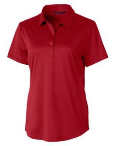 Cutter & Buck Prospect Eco Textured Stretch Recycled Womens Short Sleeve Polo