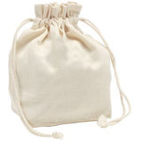 Drawstring Cotton Lunch Bag