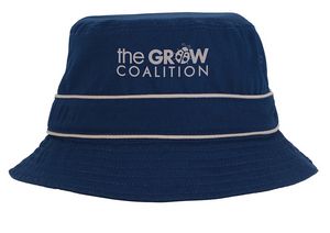 Cotton Bucket Hat with Trim