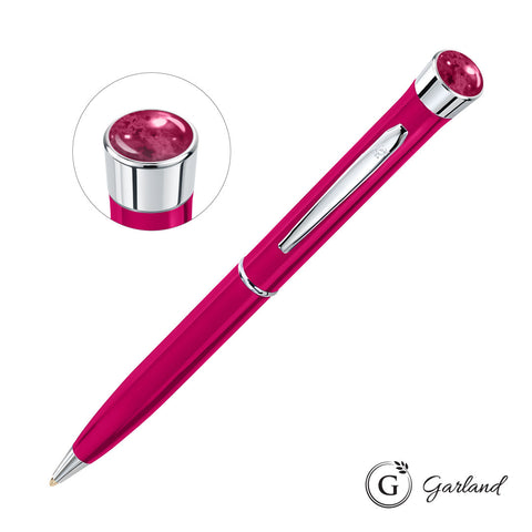 Garland? Color Aura Twist Ballpoint Pen - Chrome Accent