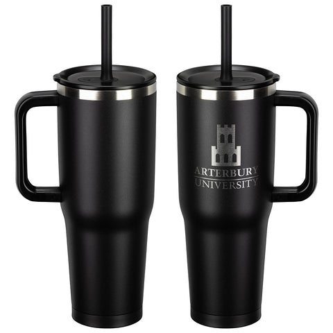 SENSO® Summit 40 oz Insulated Stainless Steel Travel Mug with Press-In Straw