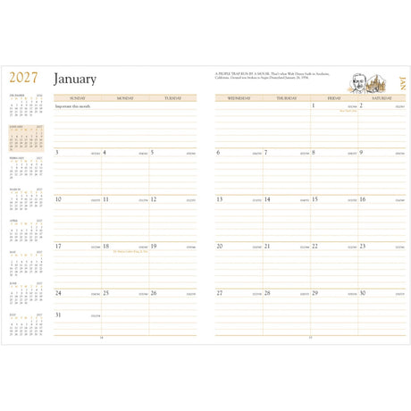 Monthly Monitor Academic 7x10 Desk Planner