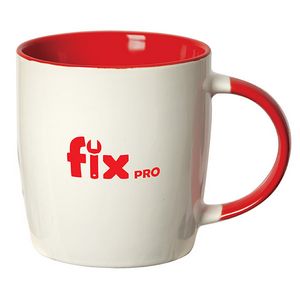 Koho 350 Ml. (12 Fl. Oz.) Stoneware Mug With Colored Handle