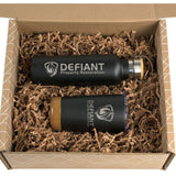 Cork And Bamboo Drinkware Set